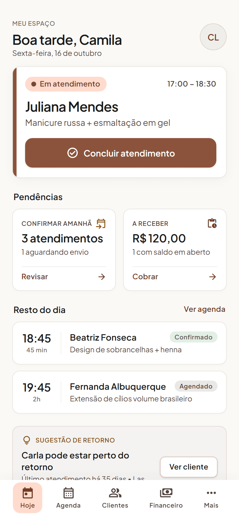 Wivela no celular